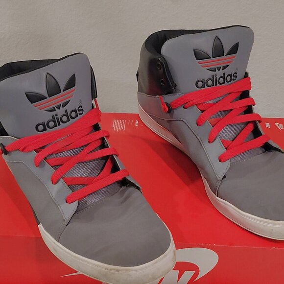 adidas Attitude Logo Mid Light Grey/Grey/Black size 13 - Picture 4 of 8